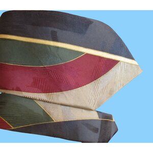 Vintage Fratelli Moda Silk Handmade Tie Geometric Multicolor Pattern Italy